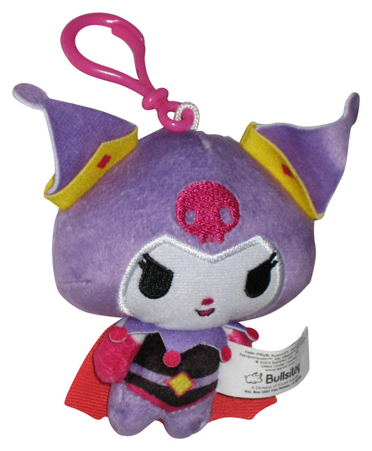 Hello Kitty & Friends Kuromi Bullsitoy 4-Inch Clip-On Plush Keychain