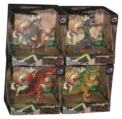 Beasts of War Dragon Series Bullsitoy 4-Inch Figure Lot - (Lot of 4 Figures)