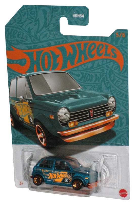 Hot Wheels Teal & Gold (2023) Custom '70 Honda N600 Toy Car 5/6