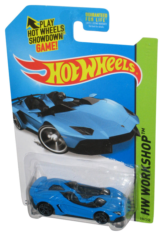 Hot Wheels HW Workshop (2013) Blue Lamborghini Aventador J Toy Car 196/250