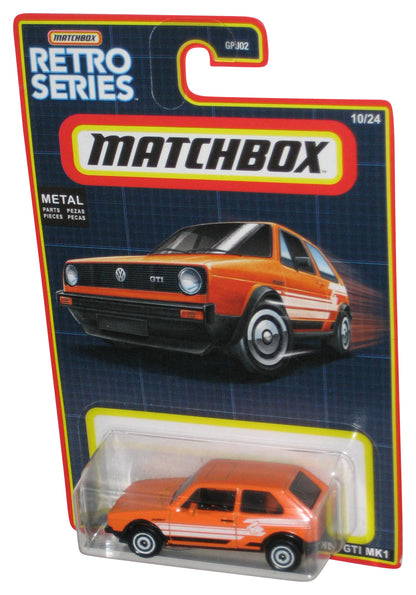 Matchbox Retro Series (2021) Orange 1976 Volkswagen Golf GTI MK1 Toy Car 10/24