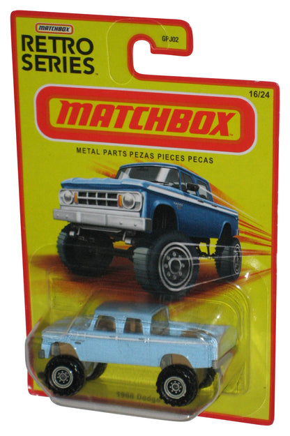 Matchbox Retro Series (2021) Blue 1968 Dodge D200 Toy Truck 16/24
