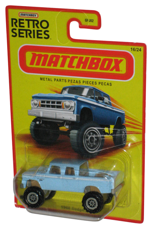 Matchbox Retro Series (2021) Blue 1968 Dodge D200 Toy Truck 16/24