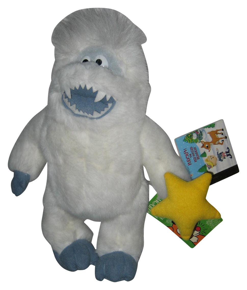Rudolph Island of Misfit Toys (1999) Abominable Snowman 12-Inch Plush Toy w/ Mini Book