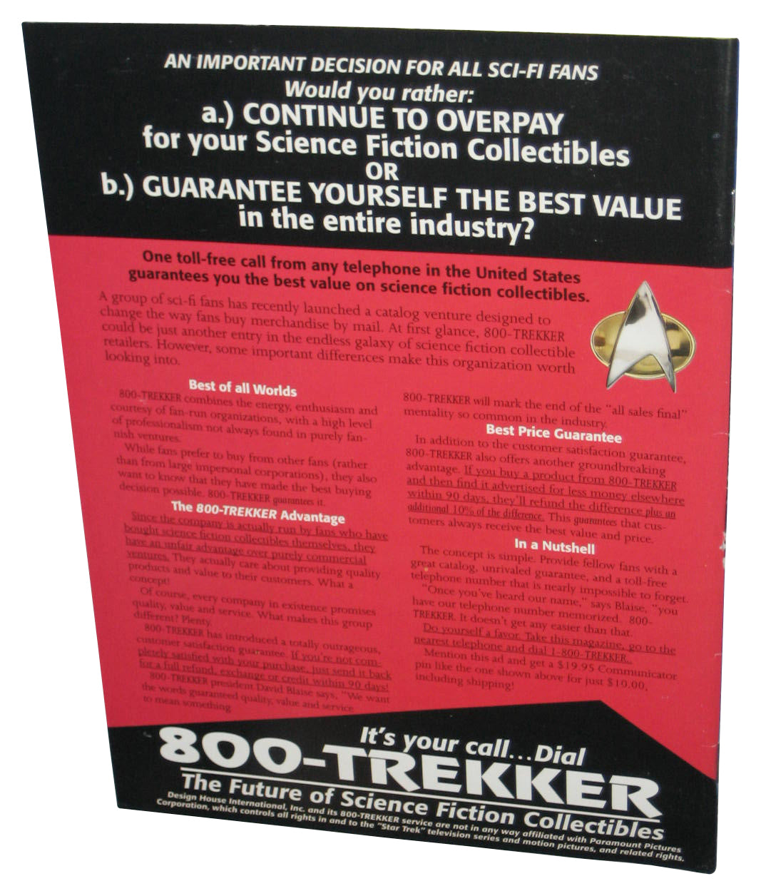 Sci-Fi Entrtainment June 1994 Magazine Book - (Wolf Jack Nicholson Cover)