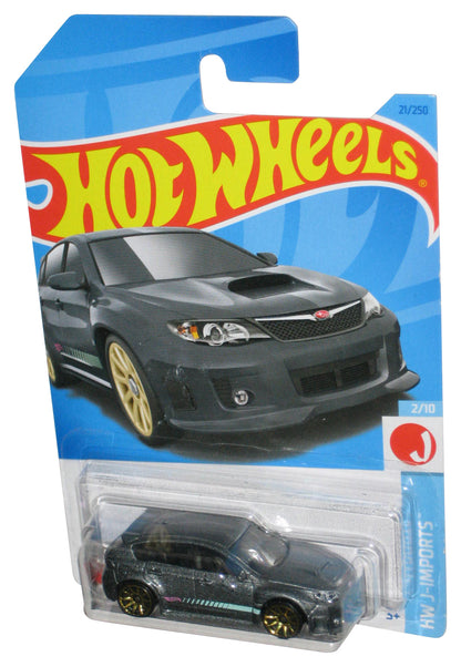 Hot Wheels HW J-Imports 2/10 (2021) Charcoal Gray Subaru WRX STI Toy Car 21/250