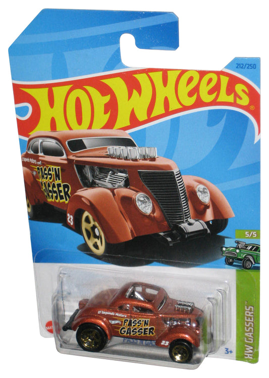 Hot Wheels HW Gassers 5/5 (2021) Brown Pass'N Gasser Toy Car 212/250