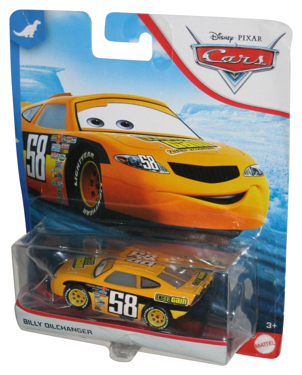Disney Cars Movie Billy Oilchanger (2019) Dinoco 400 Yellow Toy Car - (Damaged Packaging)