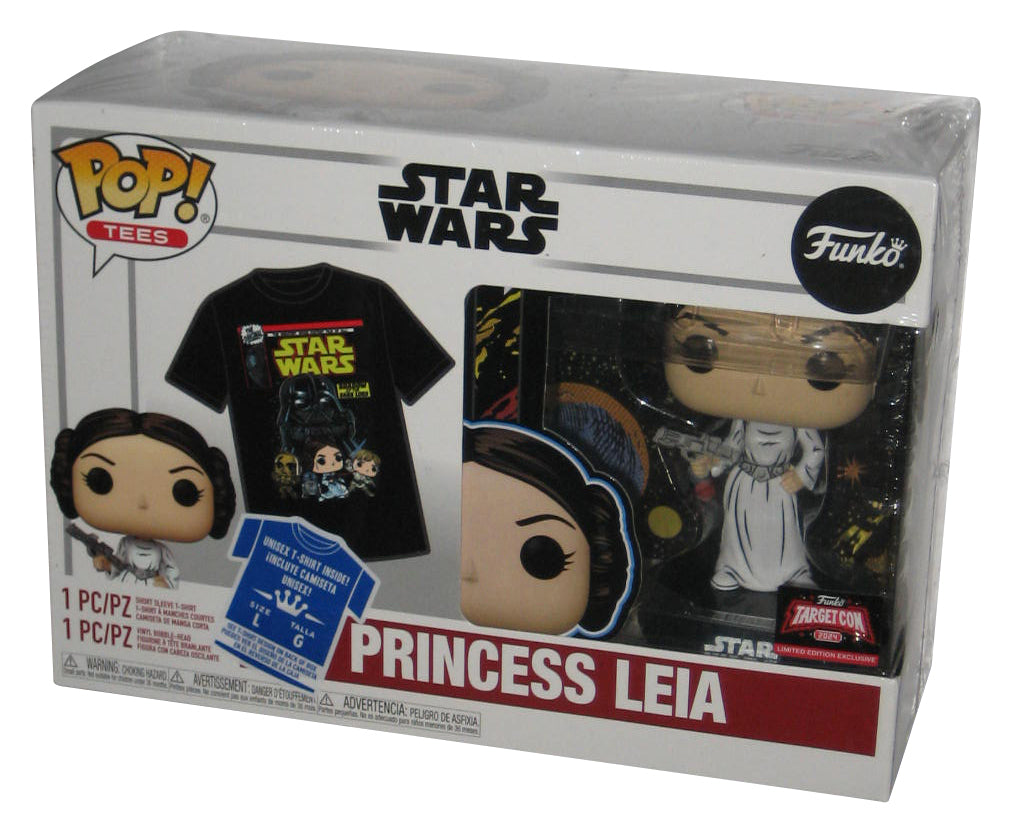 Star Wars Tees Funko Princess Leia Figure & Large T-Shirt Combo Box Set - (Target 2024 Exclusive)