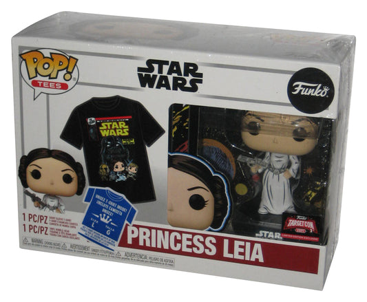 Star Wars Tees Funko Princess Leia Figure & Large T-Shirt Combo Box Set - (Target 2024 Exclusive)