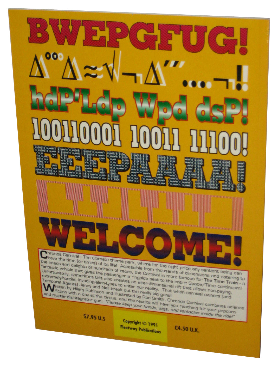 Chronos Carnival (1991) 2000 AD Paperback Book - (Hilary Robinson / Ron Smith)