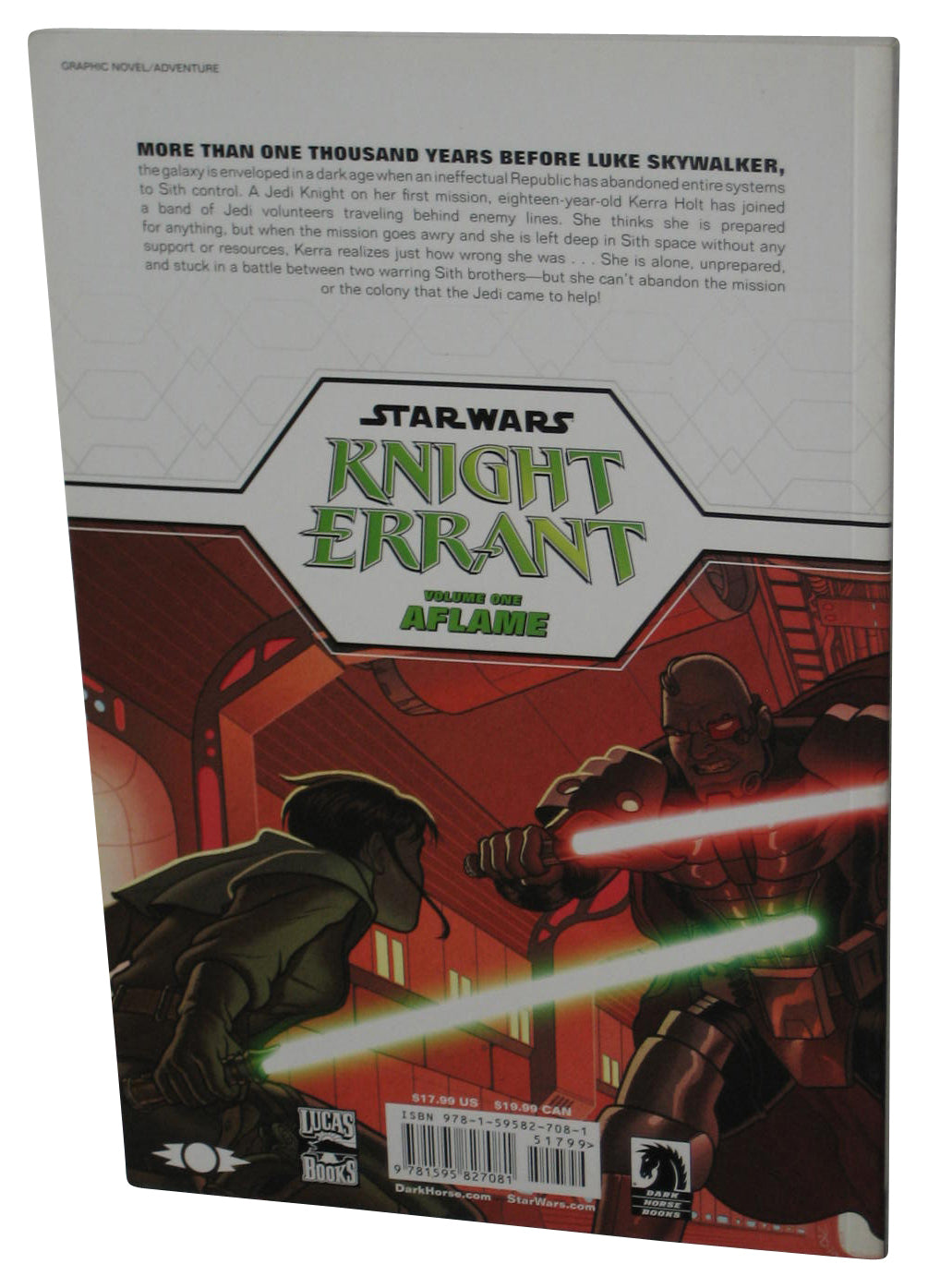 Star Wars Knight Errant Vol. 1 Aflame (2011) Dark Horse Paperback Book