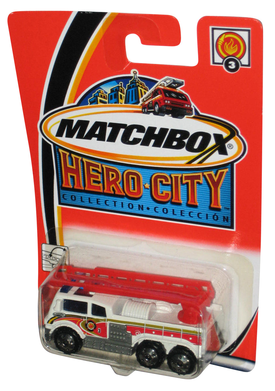 Matchbox Hero City Collection (2002) White Fire Crusher Toy Truck #3