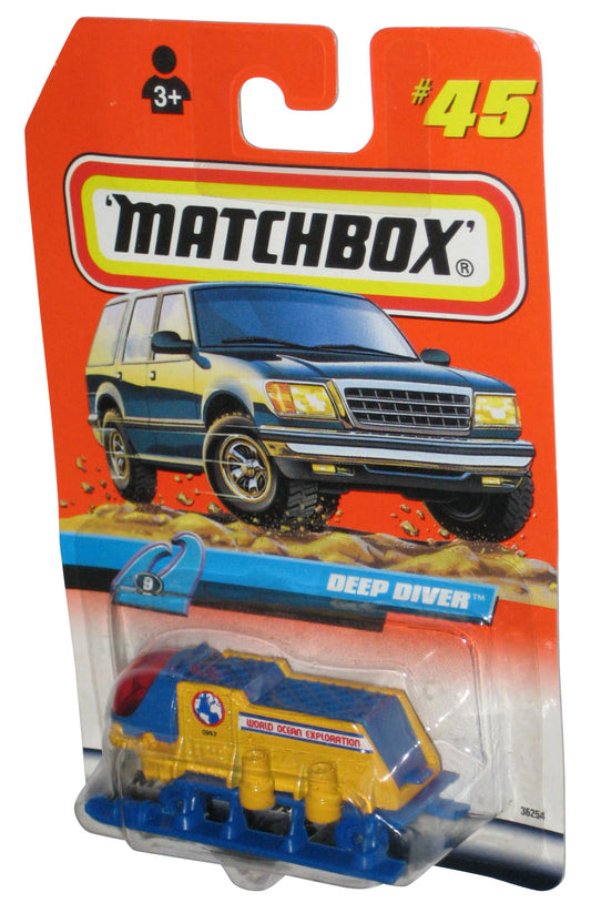 Matchbox Deep Diver #9 World Ocean Exploration (1998) Mattel Vehicle Toy #45