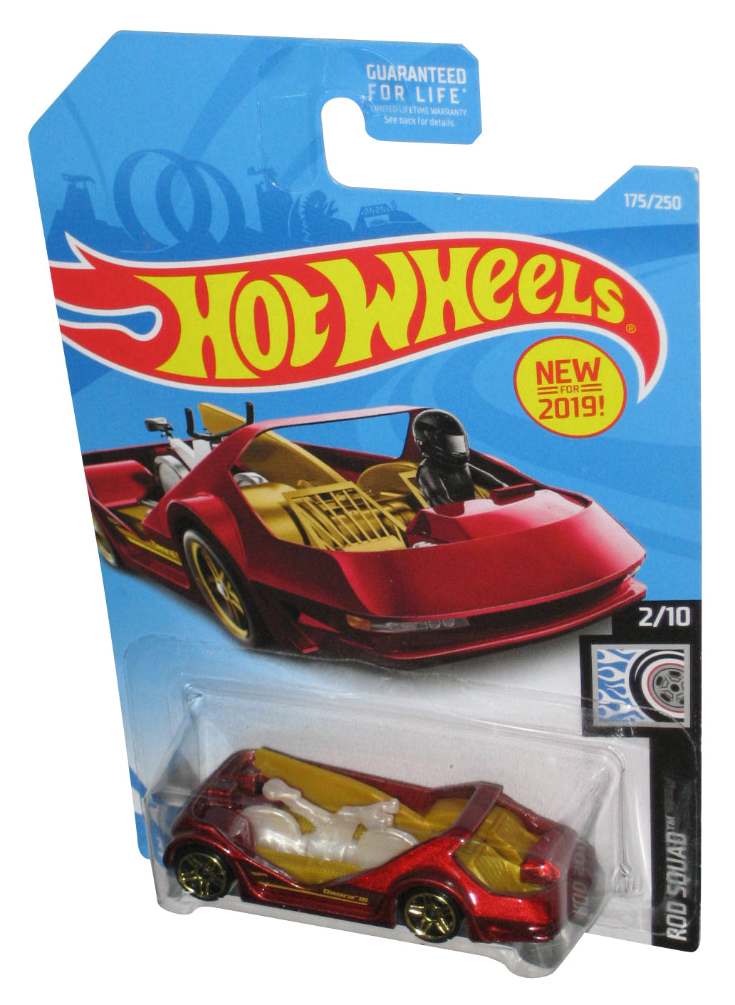Hot Wheels Rod Squad 2/10 (2019) Red Deora III Toy Car 175/250
