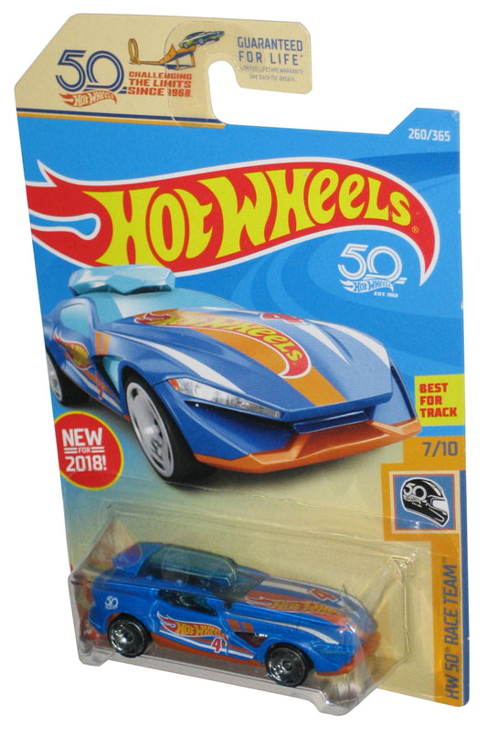 Hot Wheels HW 50 Race Team 7/10 (2017) Blue Fast Master Car 260/365