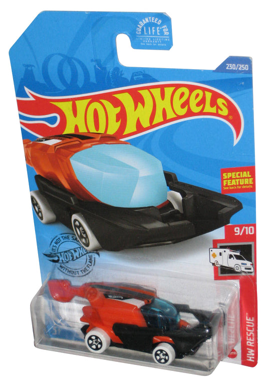 Hot Wheels HW Rescue 9/10 (2017) Orange & Black Sky Boat Toy Car 230/250