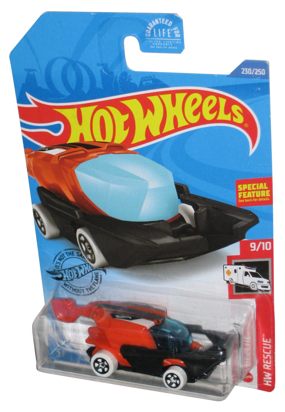 Hot Wheels HW Rescue 9/10 (2017) Orange & Black Sky Boat Toy Car 230/250