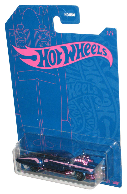 Hot Wheels Pearl and Chrome (2021) Blue & Pink Evil Twin Toy Car 3/5