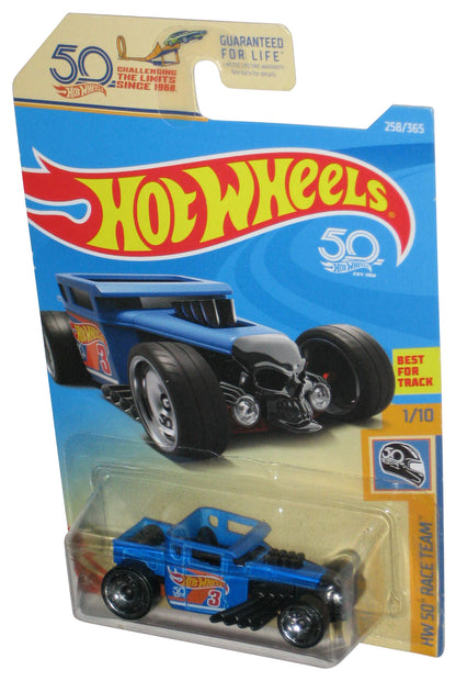 Hot Wheels HW 50 Race Team 1/10 (2017) Blue Bone Shaker Toy Car 258/365