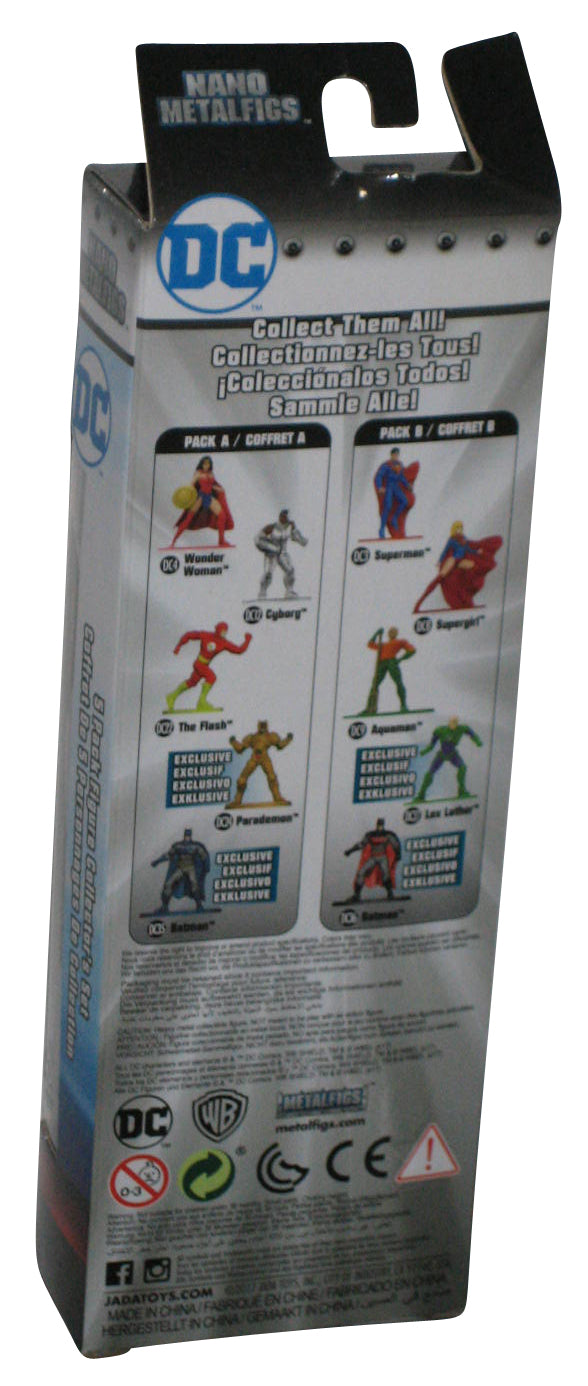 DC Comics Nano Metalfigs Jada Toys Diecast Mini Figure 5-Pack Set - (Superman, Supergirl, Aquaman, Lex Luthor & Batman Exclusives)