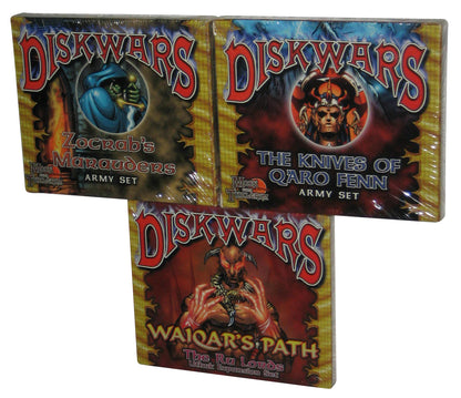 Disk Wars Revised (1999) Army Set Lot of 3 - (Zocrab's Marauders, Waiqar's Path, Knives of Q'Aro Fenn)