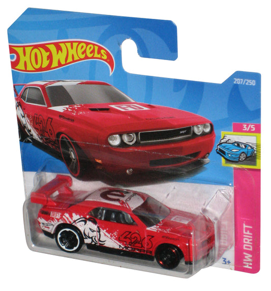 Hot Wheels HW Drift 3/5 (2021) Red Dodge Challenger Drift Car 207/250 - (Short Card)