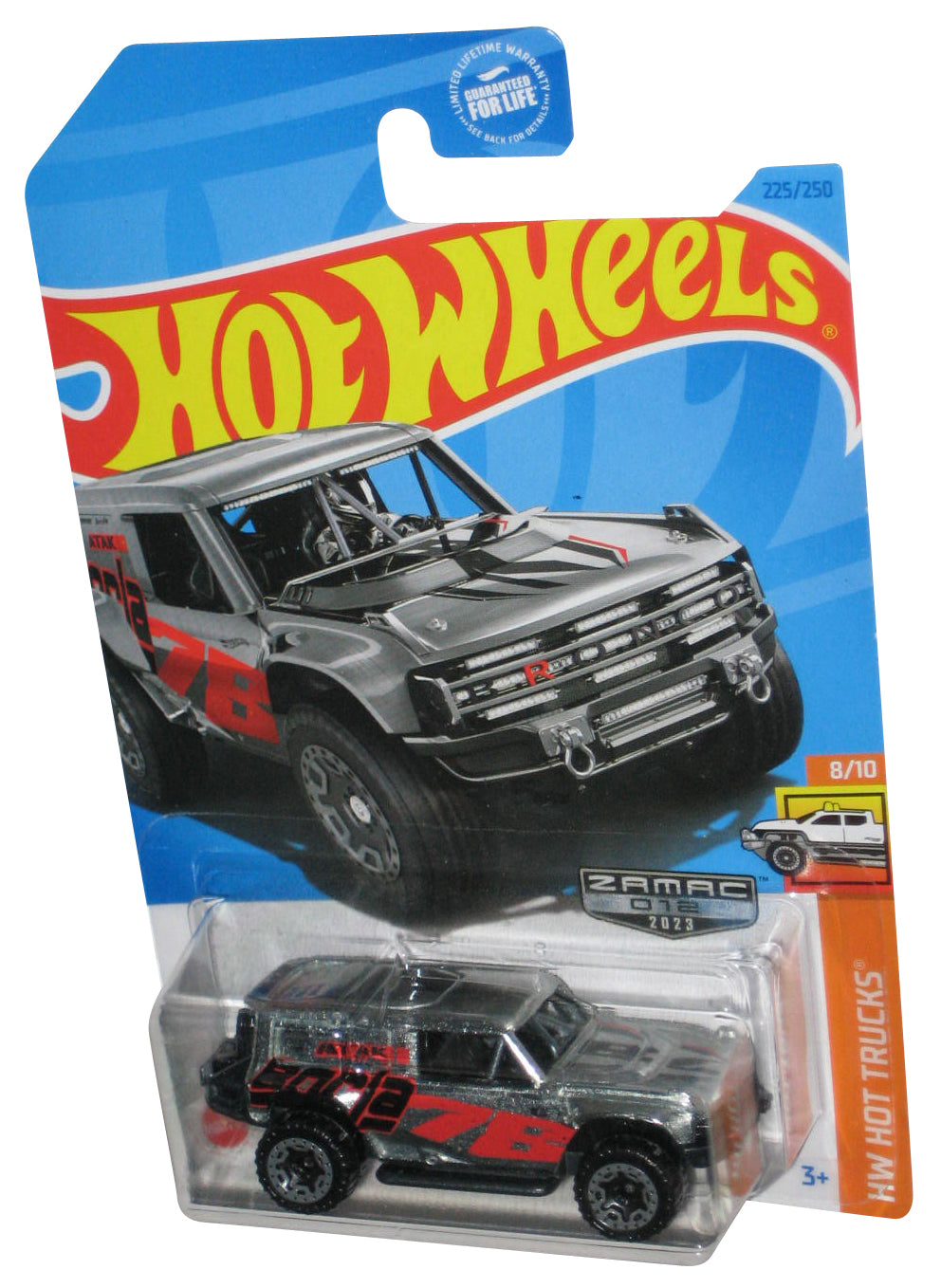 Hot Wheels HW Trucks 8/10 (2021) Silver Zamac 012 Ford Bronco R Toy Car 225/250
