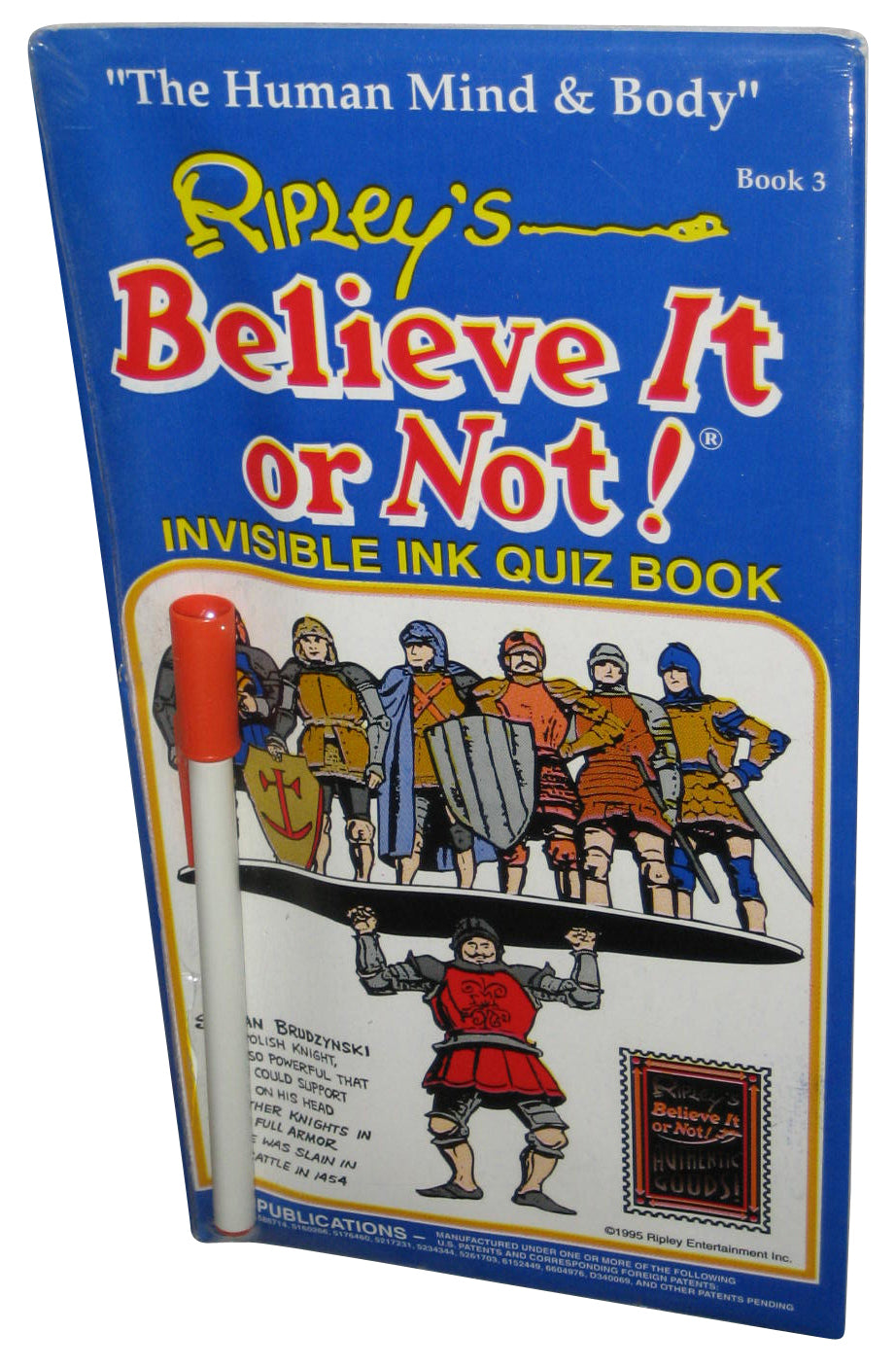 Ripley's Believe It Or Not (1995) Invisible Ink Quiz Book Vol. 3