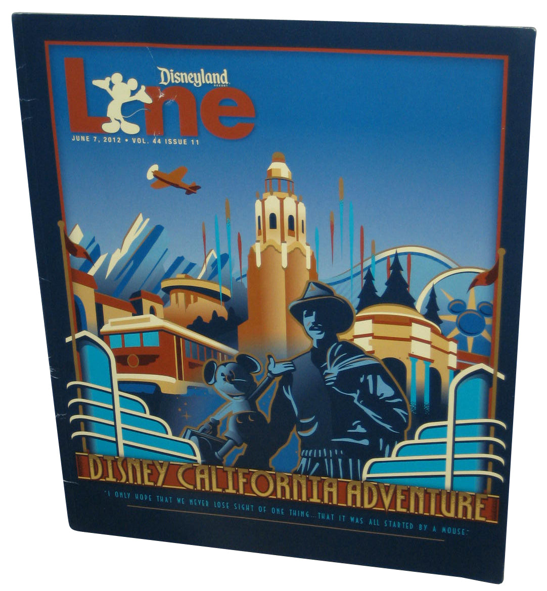 Disneyland Resort Line California Adventure June 7 2012 Vol. 44 Issue 11 Magazine Book