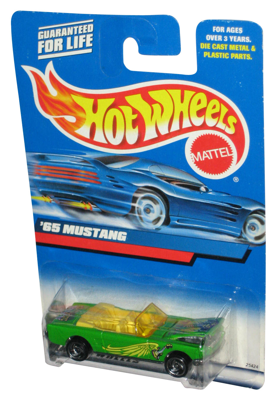 Hot Wheels Green '65 Mustang (2000) Mattel Toy Car #201