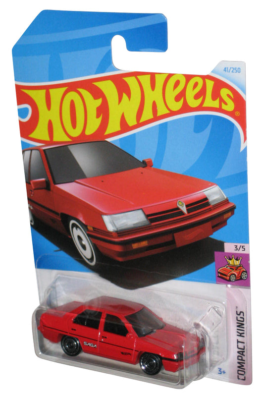 Hot Wheels Compact Kings 3/5 (2021) Red Proton Saga Toy Car 41/250