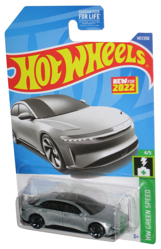 Hot Wheels HW Green Speed 4/5 (2022) Silver Lucid Air Toy Car 147/250