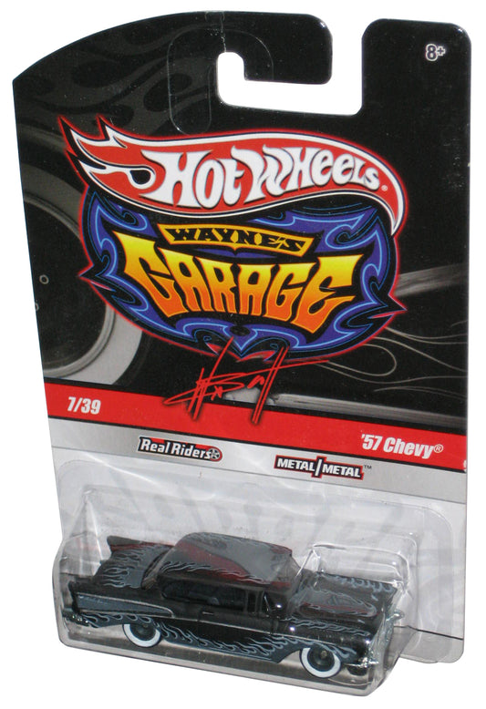 Hot Wheels Wayne's Garage (2009) Black '57 Chevy Toy Car 7/39