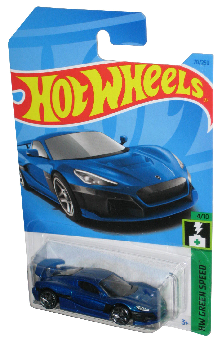 Hot Wheels HW Green Speed 4/10 (2021) Blue Rimac Nevera Toy Car 70/250