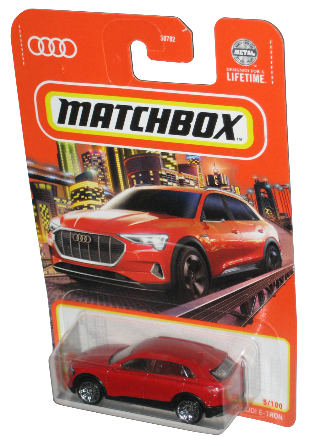 Matchbox Audi E-Tron (2023) Mattel Red Toy Car 5/100