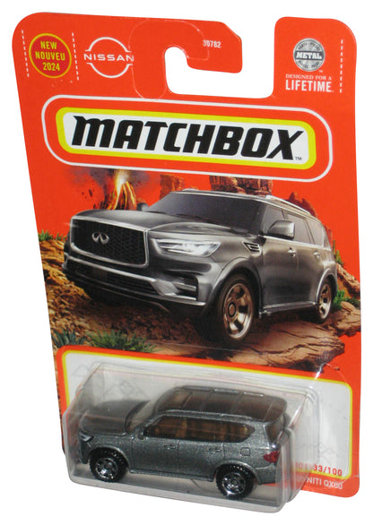 Matchbox 2022 Infiniti QX80 (2023) Mattel Gray Toy Car 33/100