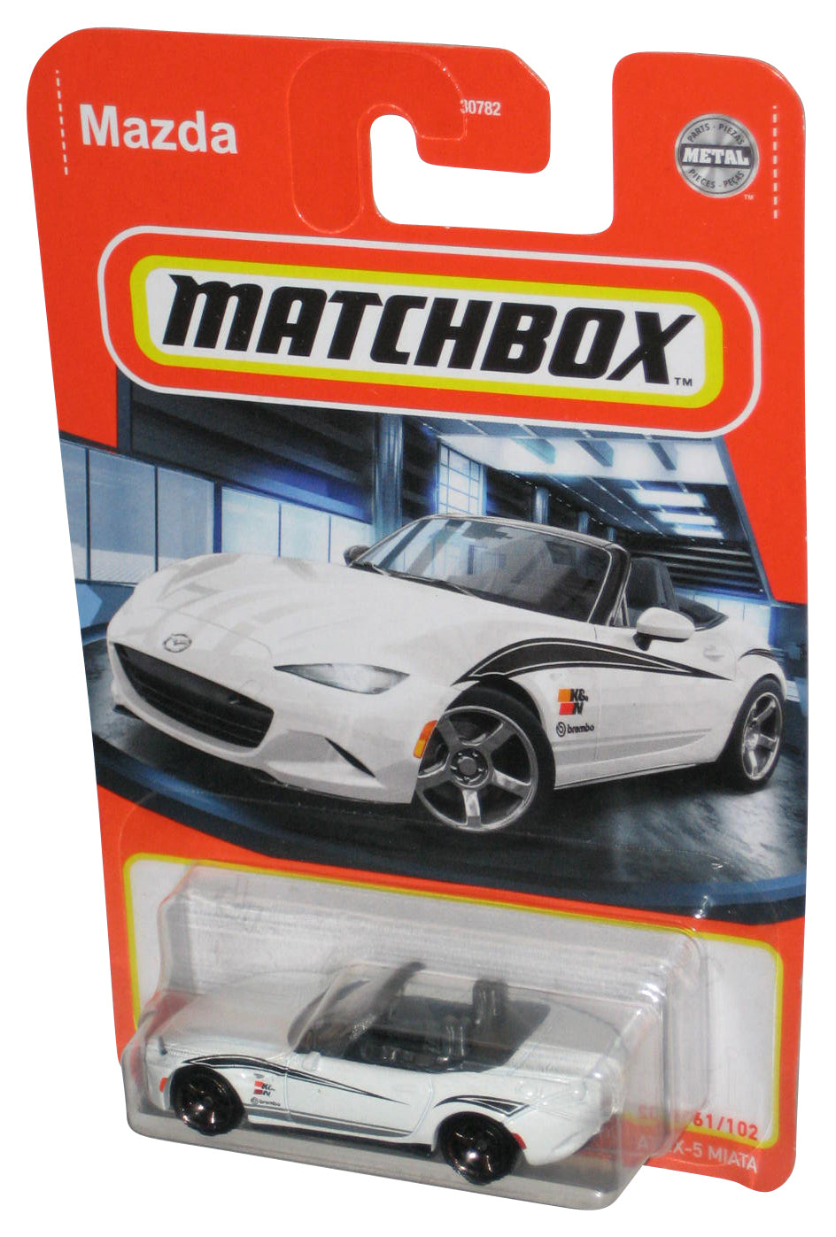 Matchbox White '15 Mazda MX-5 (2021) Mattel Toy Car 61/102