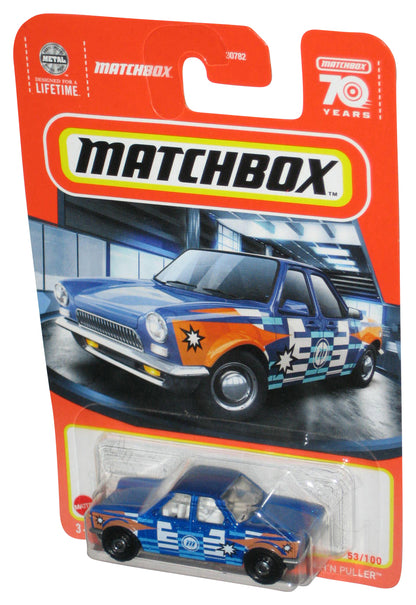 Matchbox Push 'n Puller (2022) Mattel Blue Toy Car 53/100