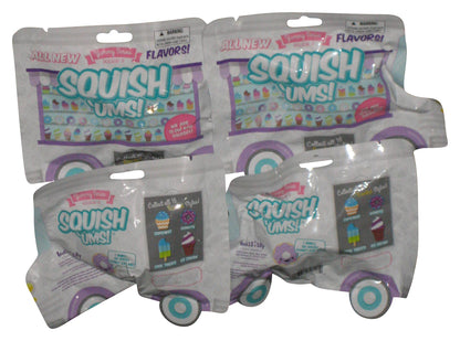 Squish 'Ums Yummy Series 2 Toy Random Mystery Blind Pack - (Lot of 4) - Cool Treats Cupcakes Donuts Ice Cream