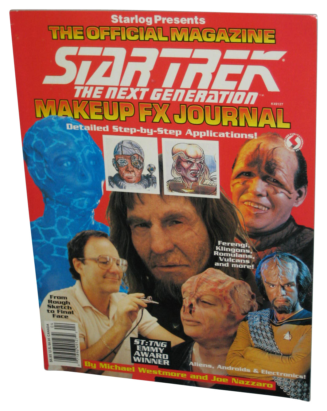 Starlog Presents Star Trek The Next Generation Makeup FX Journal (1992) Magazine Book