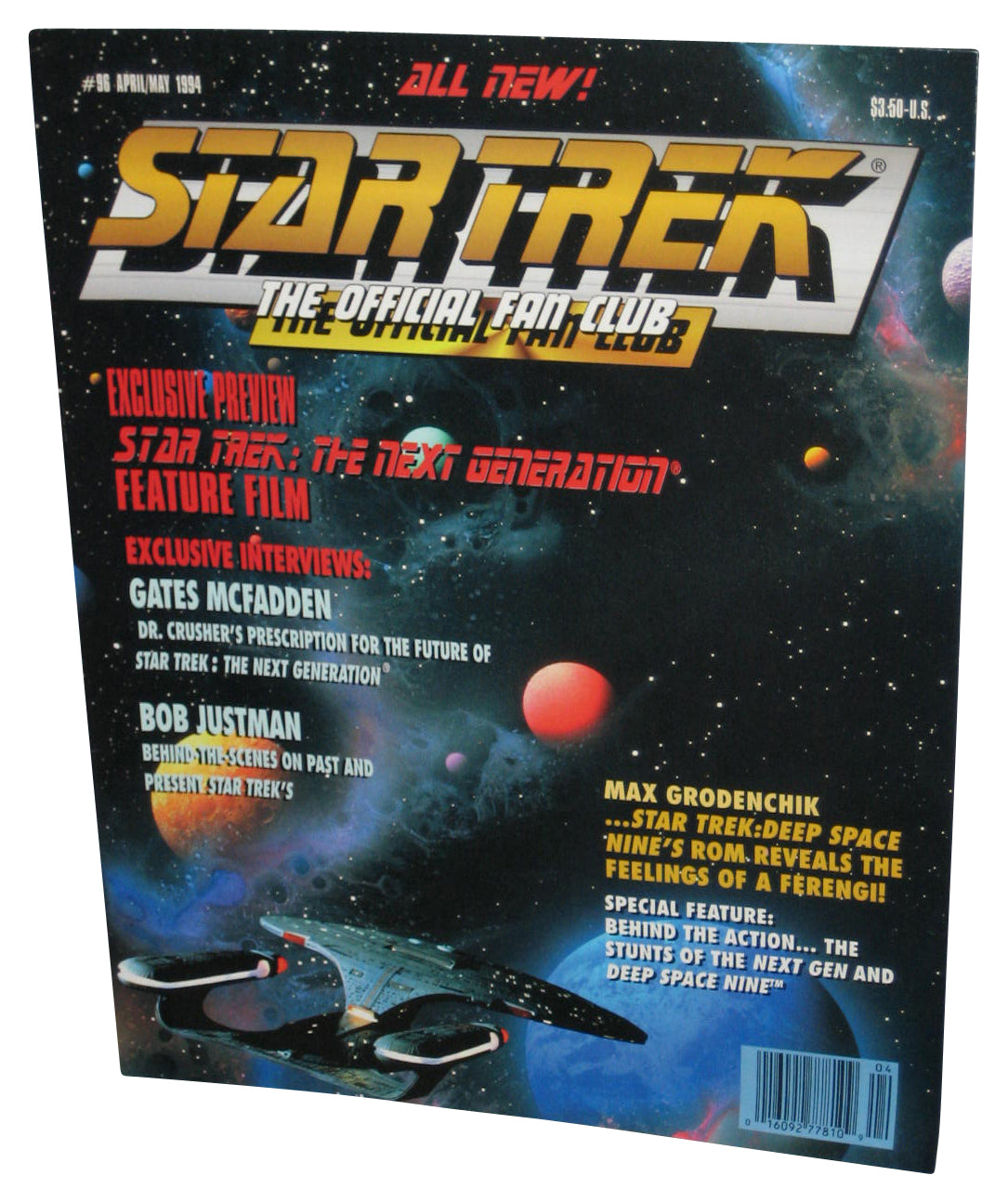 Star Trek The Official Fan Club April May 1994 Magazine Book #96