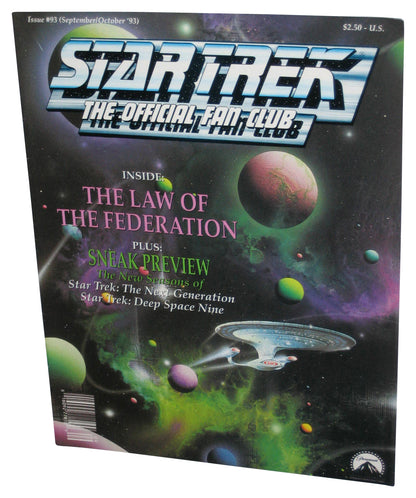 Star Trek The Official Fan Club September October '93 Magazine Book #93
