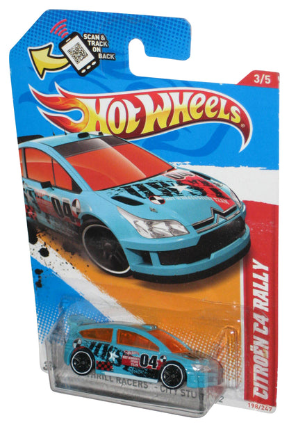 Hot Wheels Thrill Racers City Stunt '12 3/5 Blue Citroen C4 Rally Toy Car 198/247