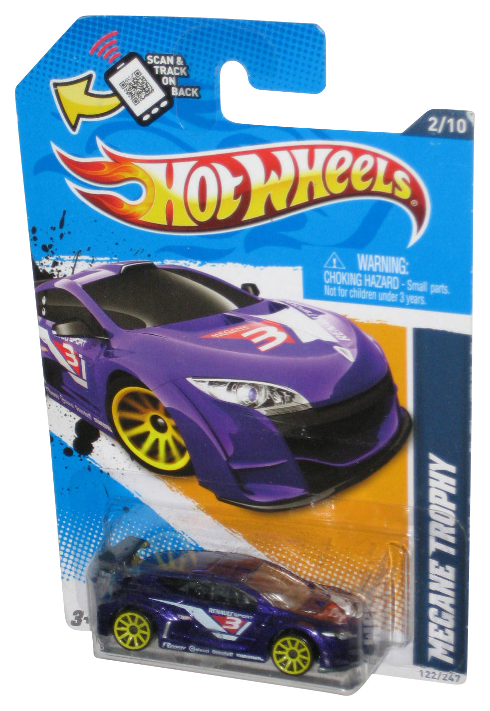 Hot Wheels HW All Stars '12 Purple Megane Trophy Toy Car 122/247