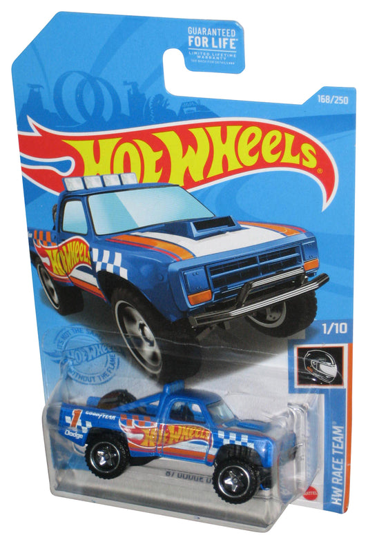 Hot Wheels HW Race Team 1/10 (2020) Blue '87 Dodge D100 Toy Truck 168/250
