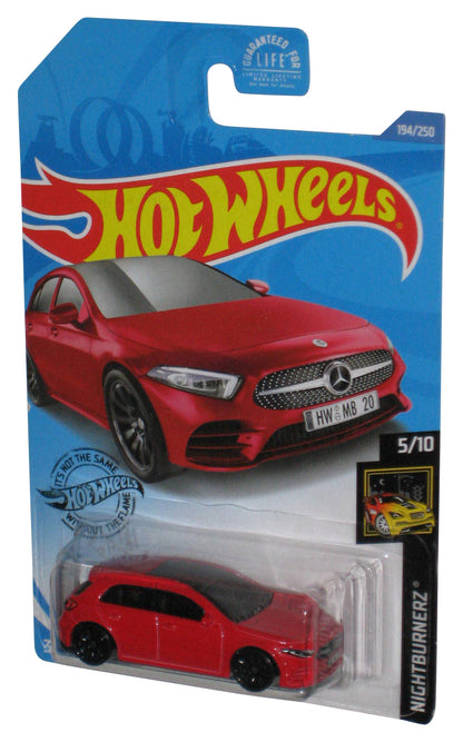 Hot Wheels Nightburnerz 5/10 (2017) Red '19 Mercedes-Benz A-Class Toy Car 194/250