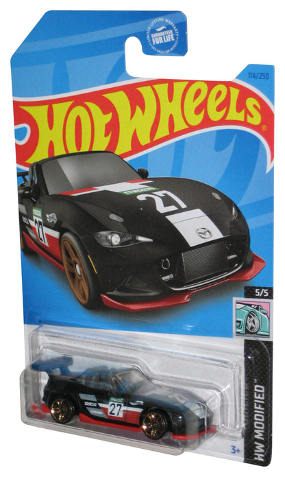 Hot Wheels HW Modified 5/5 (2021) Black '15 Mazda MX-5 Miata Toy Car 114/250