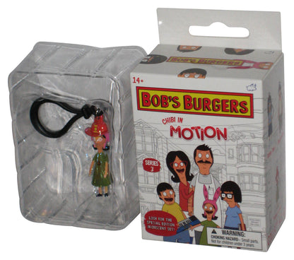 Bob's Burgers Chibi In Motion Metallic Variant Firehat Louise Figure Keychain