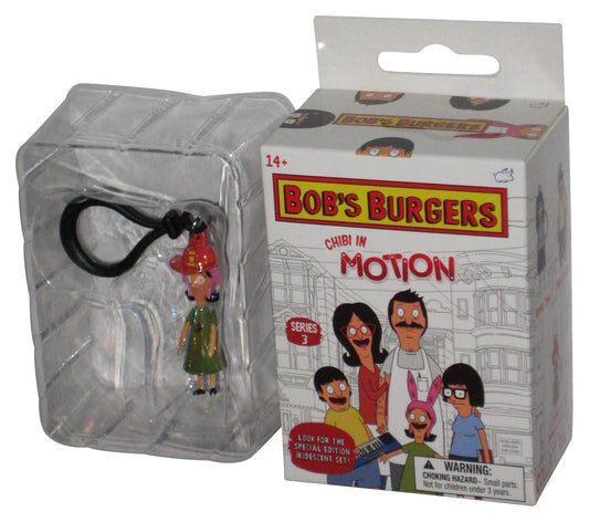 Bob's Burgers Chibi In Motion Metallic Variant Firehat Louise Figure Keychain